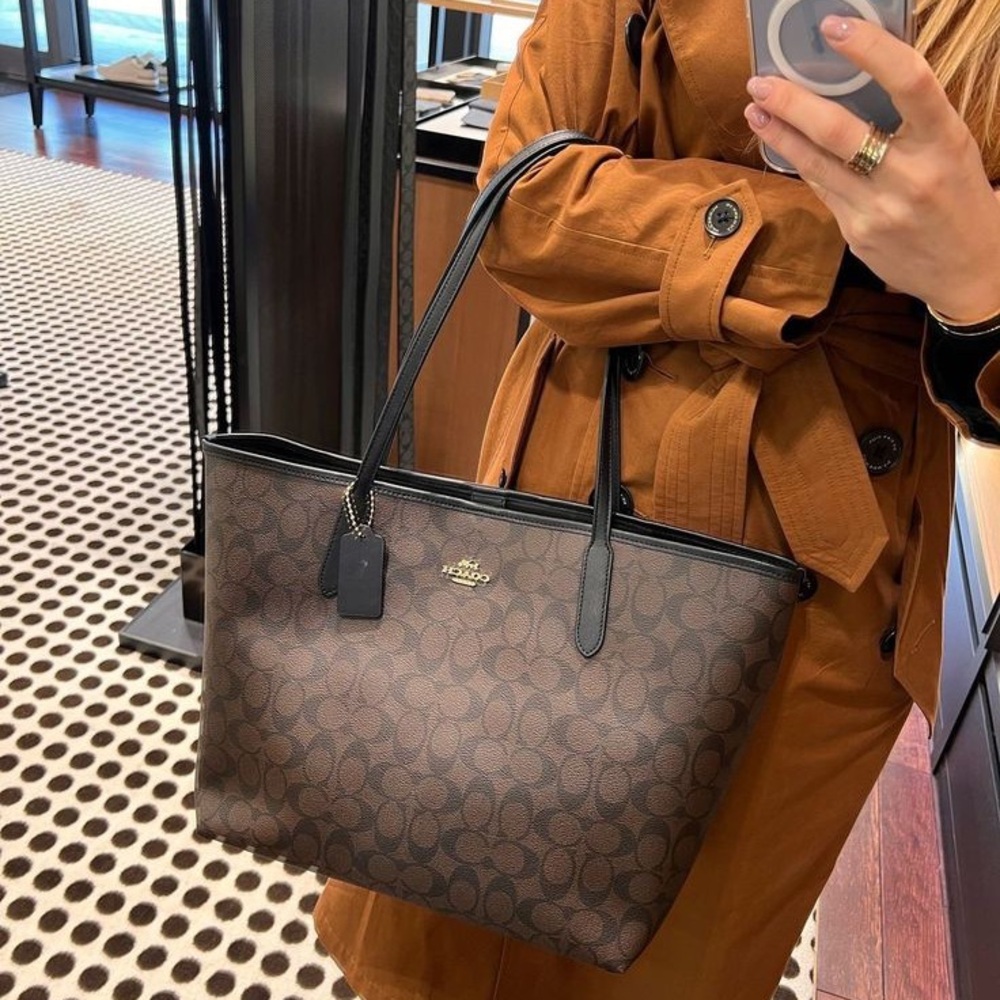 Brown Signature Tote bag/ Coach
